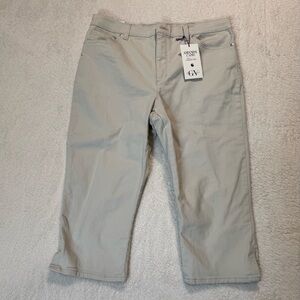 Gloria Vanderbilt Amanda Slimming Effect Capri Jeans Size 14 Stonewood New